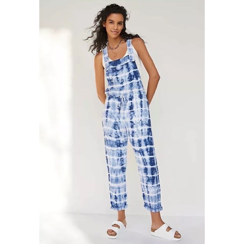 Anthropologie - CLOTH & STONE ASTA TIE DYE OVERALLS - Picture 3 of 6